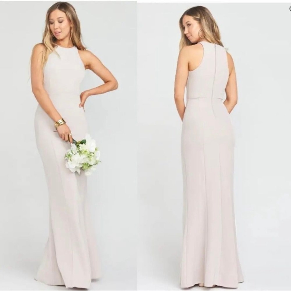 show me your mumu chicago gown show me the ring stretch crepe women size medium